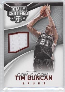 2014-15 Panini Totally Certified - Jerseys - Red #70 - Tim Duncan /249