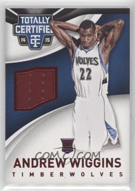 2014-15 Panini Totally Certified - Jerseys - Red #76 - Andrew Wiggins /249