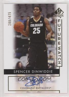 2014-15 SP Authentic - [Base] #78 - Future Watch - Spencer Dinwiddie /475