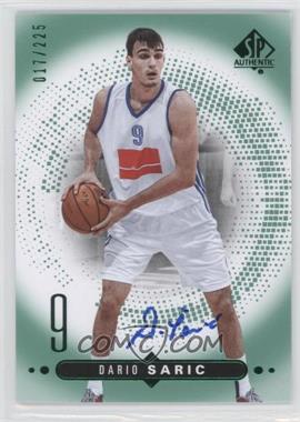 2014-15 SP Authentic - Rookie Extended Series - Emerald Foil Autographs #R3 - Dario Saric /225