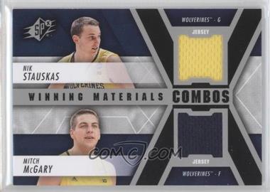 2014-15 SPx - Winning Materials Combos #WM2-SM - Nik Stauskas, Mitch McGary