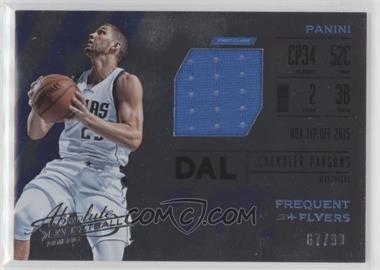 2015-16 Panini Absolute - Frequent Flyer Materials #13 - Chandler Parsons /99