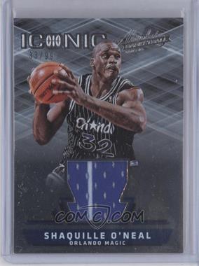 2015-16 Panini Absolute - Iconic Materials #10 - Shaquille O'Neal /99