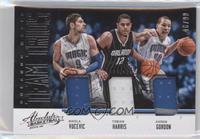 Tobias Harris, Aaron Gordon, Nikola Vucevic #/99