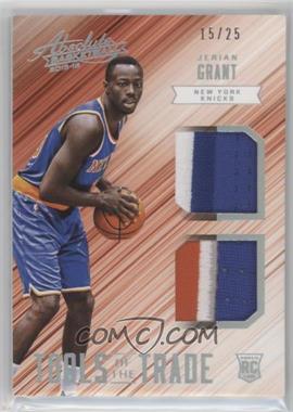 2015-16 Panini Absolute - Tools of the Trade Rookie Materials Dual - Patch #19 - Jerian Grant /25
