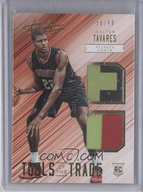 2015-16 Panini Absolute - Tools of the Trade Rookie Materials Dual - Prime #33 - Walter Tavares /49