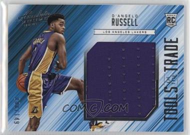 2015-16 Panini Absolute - Tools of the Trade Rookie Materials Jumbo #2 - D'Angelo Russell /149