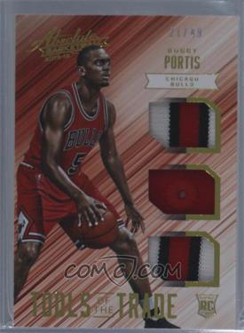2015-16 Panini Absolute - Tools of the Trade Rookie Materials Trio - Prime #22 - Bobby Portis /49