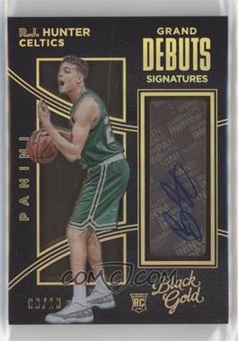 2015-16 Panini Black Gold - Grand Debut Signatures - Holo Gold #10 - R.J. Hunter /10