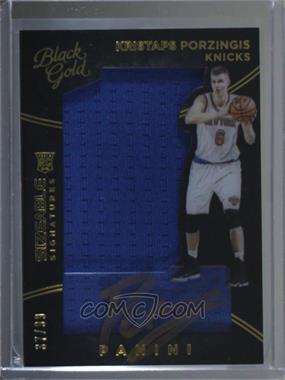 2015-16 Panini Black Gold - Rookie Sizeable Signatures #RSS-KP - Kristaps Porzingis /99 [Noted]