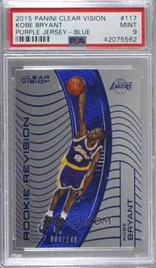 2015-16 Panini Clear Vision - [Base] - Blue #117.1 - Rookie Revision - Kobe Bryant (Base) /149 [PSA 9 MINT]