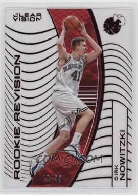 2015-16 Panini Clear Vision - [Base] - Red #121.2 - Rookie Revision - Dirk Nowitzki (White Jersey Variation) /99