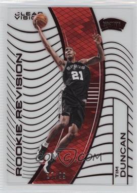 2015-16 Panini Clear Vision - [Base] - Red #139.1 - Rookie Revision - Tim Duncan (Base) /99