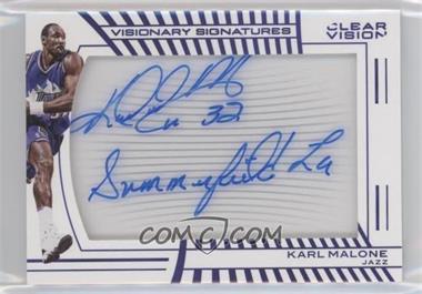 2015-16 Panini Clear Vision - Visionary Signatures - Inscriptions #VS-KM - Karl Malone