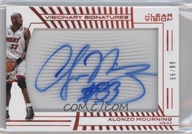 2015-16 Panini Clear Vision - Visionary Signatures #VS-AM - Alonzo Mourning /99