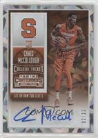 College Ticket - Chris McCullough (Looking to His Left) #/23