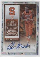 College Ticket Variation - Chris McCullough (Looking to his Right) #/23