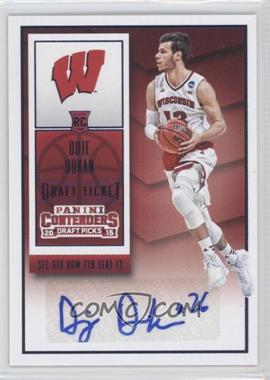 2015-16 Panini Contenders Draft Picks - [Base] - Draft Ticket Blue Foil #200 - Duje Dukan