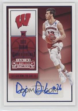 2015-16 Panini Contenders Draft Picks - [Base] - Draft Ticket Blue Foil #200 - Duje Dukan