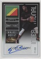 International Autographs - Emmanuel Mudiay #/99