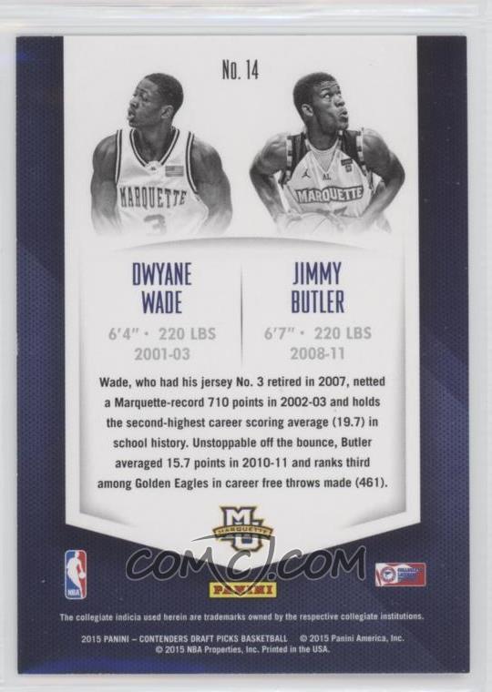 2015-16 Panini Contenders Draft Picks Collegiate Connections #14