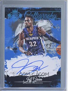 2015-16 Panini Court Kings - Calligraphy - Sapphire #C-JG - Jeff Green /25