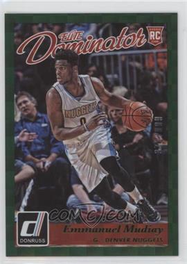 2015-16 Panini Donruss - Elite Dominator Rookies #4 - Emmanuel Mudiay /999