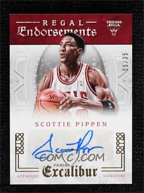 2015-16 Panini Excalibur - Regal Endorsements #RE-SPP - Scottie Pippen /35