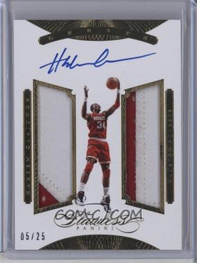 2015-16 Panini Flawless - Greats Dual Memorabilia Autographs #GR-HO - Hakeem Olajuwon /25