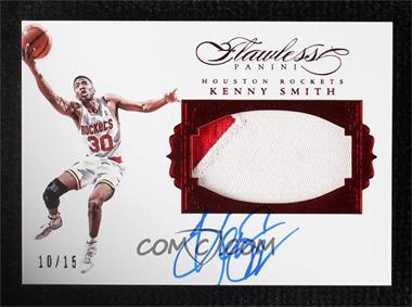 2015-16 Panini Flawless - Patch Autographs - Ruby #PA-KS - 2016-17 Flawless Update - Kenny Smith /15