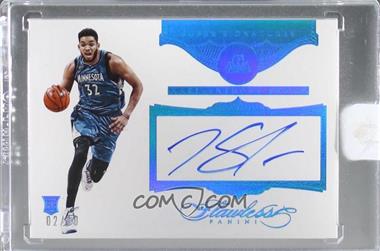 2015-16 Panini Flawless - Super Signatures - Sapphire #SS-TW - Karl-Anthony Towns /10 [Uncirculated]