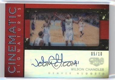 2015-16 Panini Gala - Cinematic Signatures - Crimson #CS-WCL - Wilson Chandler /10