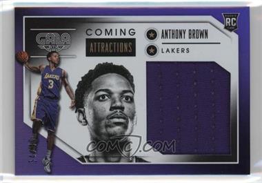 2015-16 Panini Gala - Coming Attractions Memorabilia - Purple #16 - Anthony Brown /40