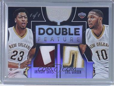 2015-16 Panini Gala - Double Feature Memorabilia - Midnight #16 - Anthony Davis, Eric Gordon /1