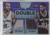 Tony Parker, Tim Duncan #/40