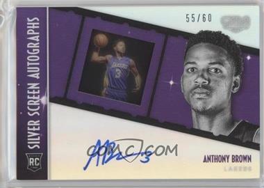 2015-16 Panini Gala - Silver Screen Rookie Autographs #SSR-AB - Anthony Brown /60