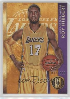 2015-16 Panini Gold Standard - [Base] #143 - Roy Hibbert /299