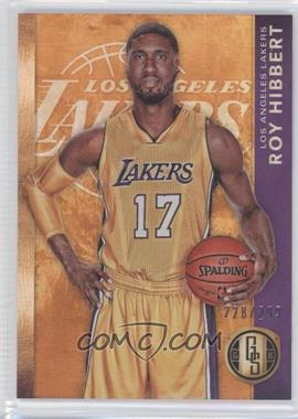 2015-16 Panini Gold Standard - [Base] #143 - Roy Hibbert /299