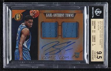 2015-16 Panini Gold Standard - [Base] #257 - Rookie Jersey Autographs Double - Karl-Anthony Towns /149 [BGS 9.5 GEM MINT]