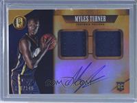 Rookie Jersey Autographs Double - Myles Turner #/149