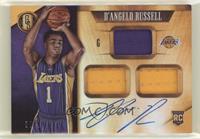 Rookie Jersey Autographs Triple - D'Angelo Russell #/99