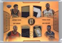 Eric Gordon, Jrue Holiday, Tyreke Evans, Anthony Davis #/25