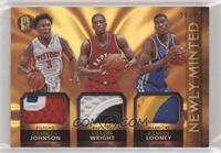 Stanley Johnson, Delon Wright, Kevon Looney #/15