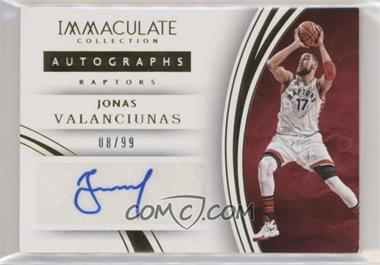 2015-16 Panini Immaculate Collection - Autographs #3 - Jonas Valanciunas /99 [EX to NM]