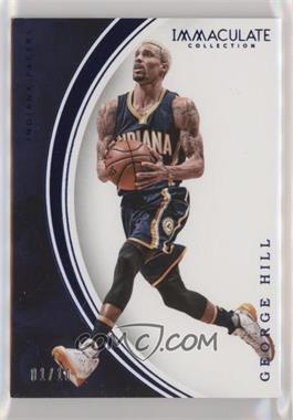 2015-16 Panini Immaculate Collection - [Base] - Blue #61 - George Hill /10