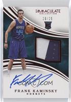 Rookie Patch Autographs - Frank Kaminsky [Noted] #/25