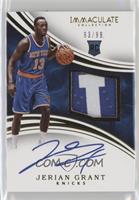 Rookie Patch Autographs - Jerian Grant #/99