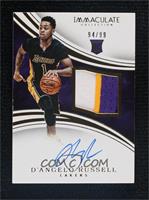 Rookie Patch Autographs - D'Angelo Russell [Noted] #/99