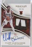 Rookie Patch Autographs - Cliff Alexander #/99