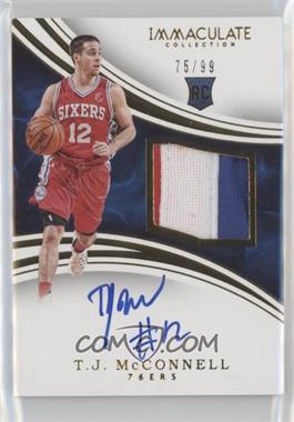 2015-16 Panini Immaculate Collection - [Base] #150 - Rookie Patch Autographs - T.J. McConnell /99